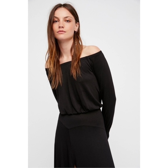 NWT - Free People Beach - Black Long Sleeve Jupiter Dress - size SP - Picture 3 of 6